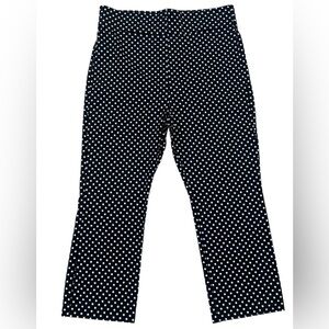 Zara Black and White Polka Dot Cropped Pants